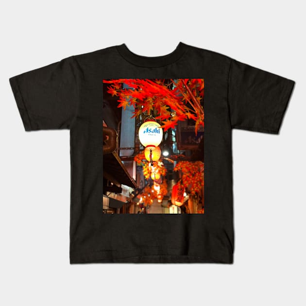 Golden Gai - Lantern Kids T-Shirt by dagobah_days